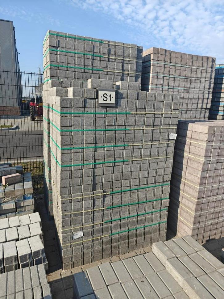 Betonklinkers grijs 8cm  S1, Tuin en Terras, Tegels en Klinkers, Nieuw, Klinkers, Beton, 10 m² of meer, Ophalen