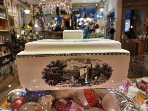 Koekdoos Societe Ceramique Landschap, Antiek en Kunst, Antiek | Servies los, Ophalen of Verzenden