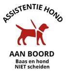 Hulphond auto sticker, fiets, bakfiets, boot, camper…, Dieren en Toebehoren, Ophalen of Verzenden