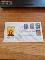 FDC Nederlands Nieuw Guinea E1 beschreven, gesloten 1958, Postzegels en Munten, Ophalen of Verzenden, Beschreven, Nederland