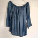 Denim Off Shoulder Bloesje - Maat S - ZGAN Cartoon, Maat 38/40 (M), Blauw, Cartoon, Ophalen of Verzenden