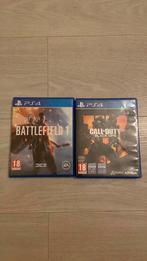 Call of Duty: Black Ops 4 (PS4) en Battle field 1 (PS4), Spelcomputers en Games, Games | Sony PlayStation 4, Ophalen, Online, Vanaf 18 jaar