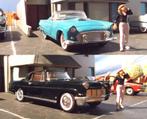 1/43 1956 Ford Thunderbird + Lincoln Continental Nu € 15,-, Ophalen of Verzenden, Gebruikt, Auto, Overige merken