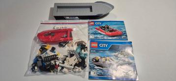 Lego City 60129 Politieboot - Compleet met Instructies beschikbaar voor biedingen