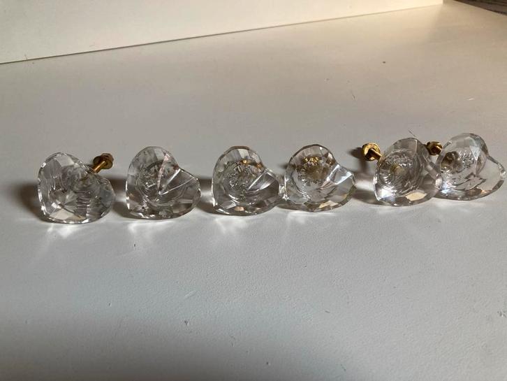 Diamant Hart Deurknoppen - Set van 6, Huis en Inrichting, Woonaccessoires | Kapstokken, Zo goed als nieuw, Overige typen, Minder dan 100 cm