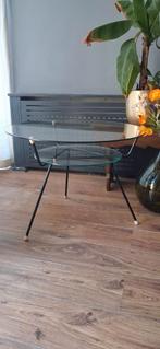 Gispen tafeltje met 2 glasplaten - Retro, Ophalen of Verzenden
