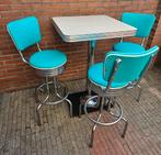 FIFTIES SIXTIES AMERIKAANSE BARKRUKKEN BEL AIR BARTAFEL, Ophalen, 5 krukken of meer, 60 tot 90 cm, Met voetsteun
