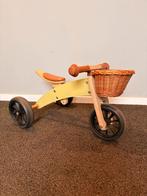 Houten Peuter Driewieler met Mandje, Ophalen, Zo goed als nieuw, Overige typen