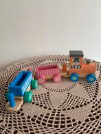 Houten trein van de Hema 3 delig, Ophalen of Verzenden, Zo goed als nieuw, Duw- of Trekspeelgoed