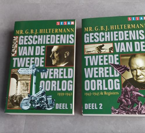 Geschiedenis TweedeWereldoorlog G.B.J. Hiltermann - 2 dln., Boeken, Overige Boeken, Zo goed als nieuw, Ophalen of Verzenden