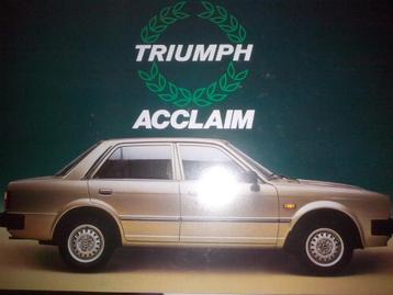 Triumph Acclaim brochure/folder 1981 NL Nieuw (Honda Civic)  beschikbaar voor biedingen