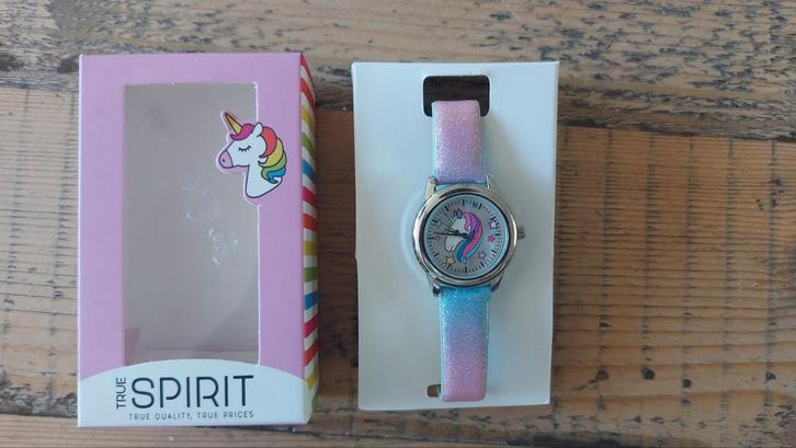 Nieuw: kinderhorloge unicorn, Sieraden, Tassen en Uiterlijk, Horloges | Kinderen, Nieuw, Meisje, Roze, Ophalen of Verzenden
