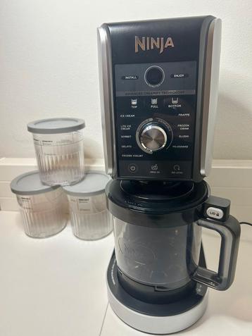Ninja Creami Deluxe ijsmachine + 3 orginele bekers beschikbaar voor biedingen