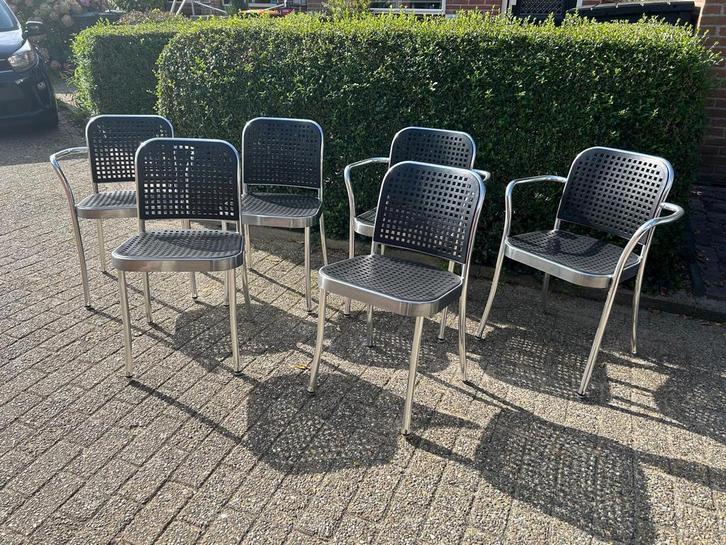 6 Vico Magistretti stoelen, Huis en Inrichting, Stoelen, Gebruikt, Vijf, Zes of meer stoelen, Ophalen