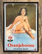 ORANJEBOOM GIL ELVGREN PIN UP Bier Bar Print Poster in lijst, Verzamelen, Biermerken, Ophalen of Verzenden, Nieuw, Reclamebord, Plaat of Schild