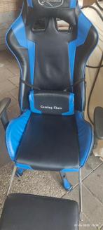 Gamestoel burostoel, Ophalen, Gaming bureaustoel, Zo goed als nieuw, Blauw