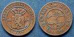 Nederlands-Indië 1 Cent 1857, Postzegels en Munten, Munten | Nederland, Koning Willem III, 1 cent, Verzenden