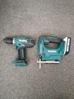 Makita 18v boor en decoupeerzaag, Doe-het-zelf en Verbouw, Gereedschap | Boormachines, Ophalen of Verzenden, Zo goed als nieuw