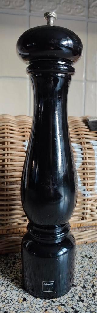 Bisetti Pepermolen Torino - 32 Cm-Zwart Gelakt, Huis en Inrichting, Keuken | Keukenbenodigdheden, Gebruikt, Ophalen of Verzenden
