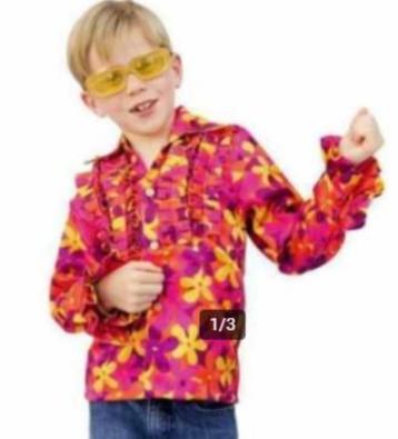 Flower Power Disco blouse mt 116 en 128. beschikbaar voor biedingen