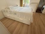 Bed 2 persoons, aan beide kanten laden, Ophalen, Wit, Twijfelaar, 200 cm
