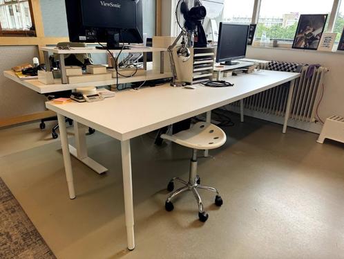 1x bureaublad wit 265 x 80 x 3,8, Huis en Inrichting, Bureaus, Gebruikt, Bureau, Ophalen