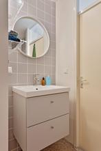 Ronde spiegel wit met kader (60 cm) Saniclass Exclusive, Ophalen, Rond, Zo goed als nieuw, Minder dan 100 cm