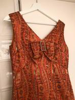 Prachtige Vintage Jurk Jaren 60/70 - Maat M, Ophalen of Verzenden, Zo goed als nieuw, Maat 38/40 (M), Oranje