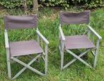 2 mooie houten regisseur stoelen inklapbaar, Caravans en Kamperen, Ophalen, Zo goed als nieuw, Campingstoel