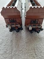 2 lego bruine wagon  hopper moc  trein kilo partij, Gebruikt, Ophalen of Verzenden