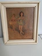 Antiek schilderij ballet danseres, Antiek en Kunst, Ophalen of Verzenden