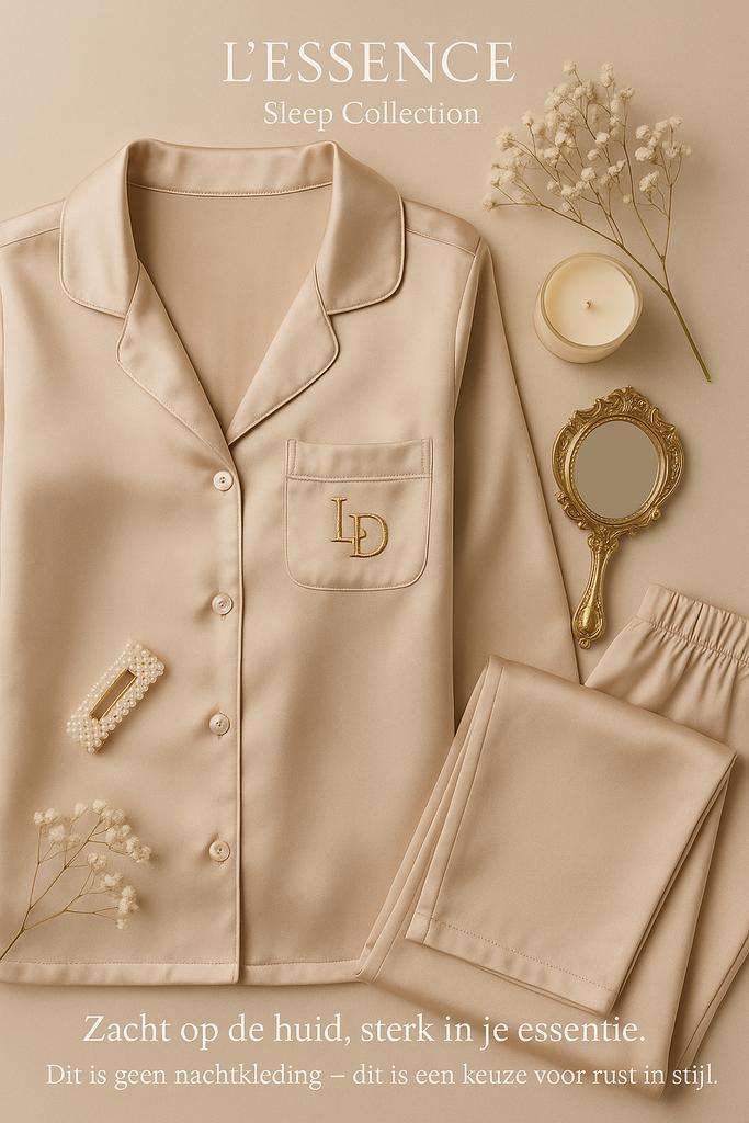 pyjamaset champagnekleur – nieuw!, Kleding | Heren, Trouwkleding en Trouwaccessoires, Zo goed als nieuw, Accessoires, Ophalen of Verzenden