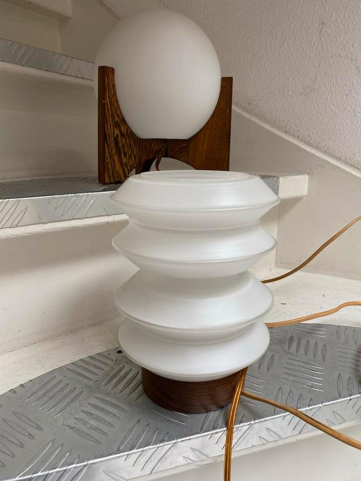 Set RAAK Amsterdam Lampen, Huis en Inrichting, Lampen | Tafellampen, Gebruikt, Minder dan 50 cm, Glas, Ophalen