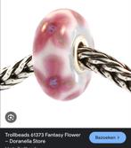 Trollbeads Fantasie bloem nr.61373, Glas of Kristal, Ophalen of Verzenden, Zo goed als nieuw, Trollbeads
