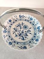 MEISSEN bord met zilveren hengsel, Antiek en Kunst, Ophalen of Verzenden