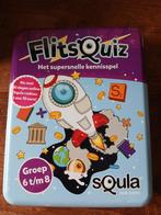 Squla FlitsQuiz - Leuk Kennisspel in Blik- groep 6-8, Vijf spelers of meer, Ophalen of Verzenden, Zo goed als nieuw, Squala