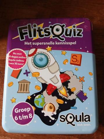 Squla FlitsQuiz - Leuk Kennisspel in Blik- groep 6-8 beschikbaar voor biedingen