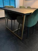 Richmond Belfort eettafel. Moet ZSM WEG., Huis en Inrichting, Tafels | Eettafels, Ophalen, 100 tot 150 cm, Richmond, luxe, goud, japandi