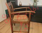 Oude stoel met rieten zitting, Huis en Inrichting, Stoelen, Ophalen