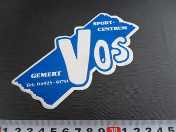 stickers Gemert VOS sportcentrum 04923-61751 *  beschikbaar voor biedingen