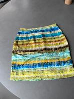 Blauw/groen/oranje/bruin zijde Caroline Biss rokje, mt 38, Maat 38/40 (M), Overige kleuren, Verzenden, Zo goed als nieuw