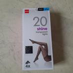 HEMA Panty Shine Transparent 20 Denier Zwart Maat M 40/ 42, Nieuw, Hema, Maat 40/42 (M), Ophalen of Verzenden