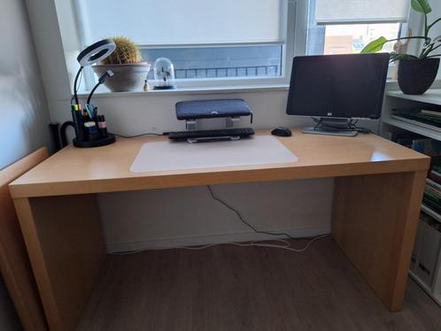 Bureau Malm Eiken, Huis en Inrichting, Bureaus, Gebruikt, Bureau, Ophalen