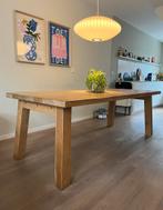 Houten eettafel (eiken), Huis en Inrichting, Tafels | Eettafels, Ophalen, Rechthoekig, 200 cm of meer, 50 tot 100 cm
