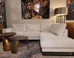 Hoekbank Brandon | Marbella taupe/wit lichtgrijs ACTIE!, 250 tot 300 cm, Hoekbank, Nieuw, Metaal
