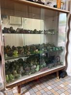Vitrinekast met bijzondere kikker collectie, Huis en Inrichting, Kasten | Vitrinekasten, Ophalen, 50 tot 100 cm, Zo goed als nieuw