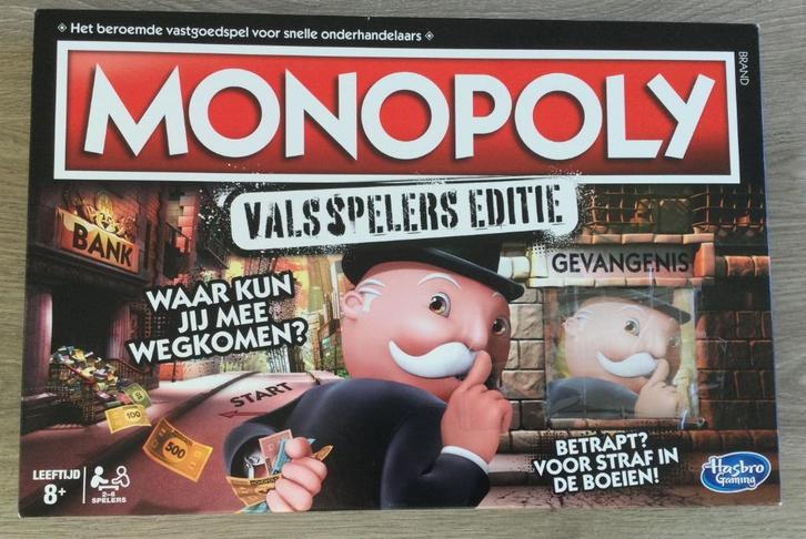 Monopoly Vals speler editie, Hobby en Vrije tijd, Gezelschapsspellen | Bordspellen, Gebruikt, Een of twee spelers, Drie of vier spelers