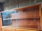 Vintage vitrine kast ., Ophalen, Minder dan 50 cm, Gebruikt, Glas