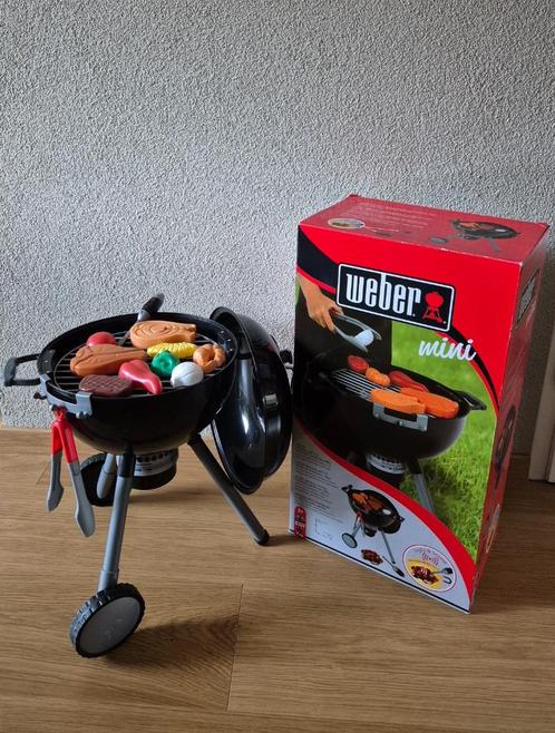Weber mini kettle bbq - speelgoed barbecue, Kinderen en Baby's, Overige Kinderen en Baby's, Zo goed als nieuw, Ophalen