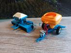 Kunstmeststrooier Zaaimachine Blauw, Ophalen of Verzenden, Zo goed als nieuw, Tractor of Landbouw, Britains